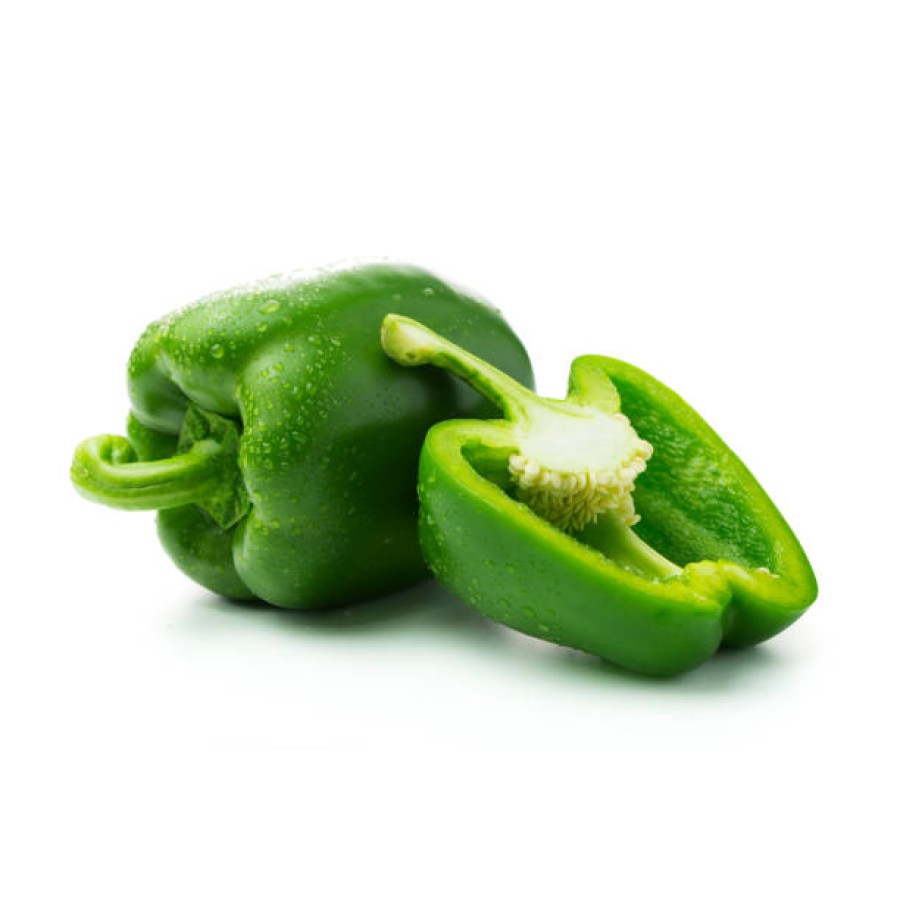 Chopped  Green Bell Pepper(हरी शिमला मिर्च)-250g