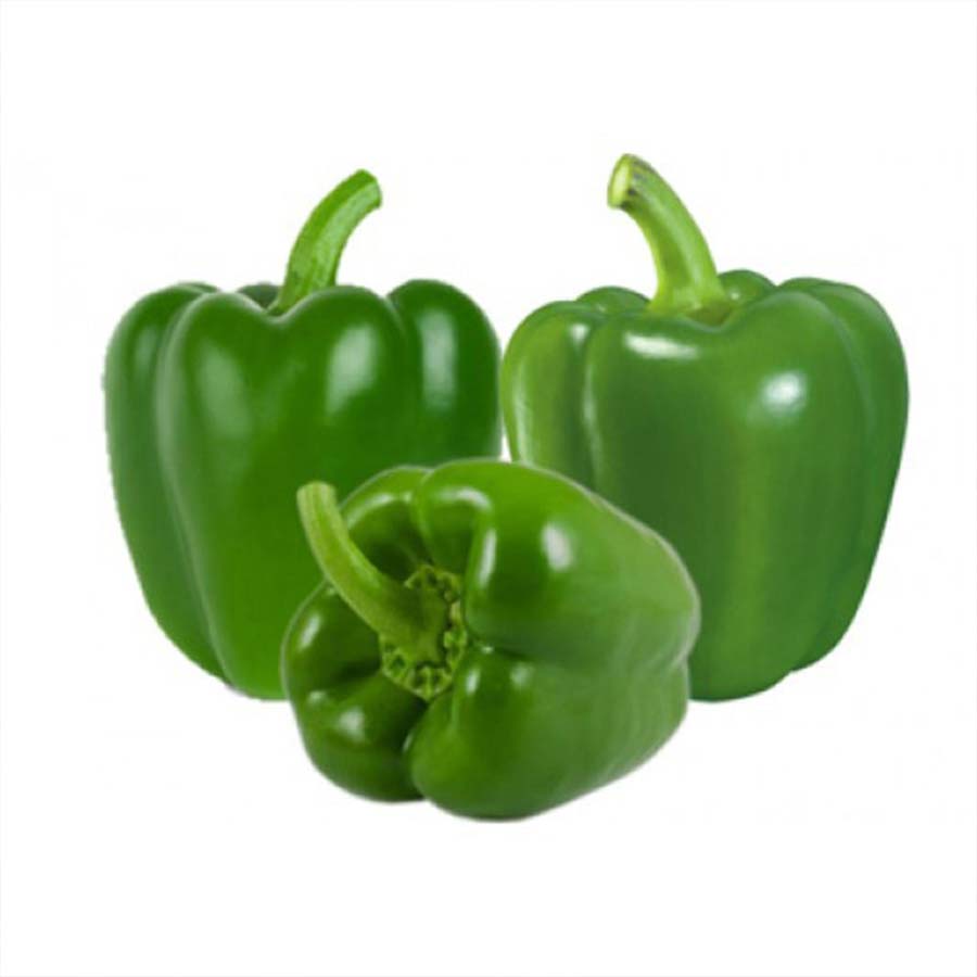 Chopped  Green Bell Pepper(हरी शिमला मिर्च)-250g