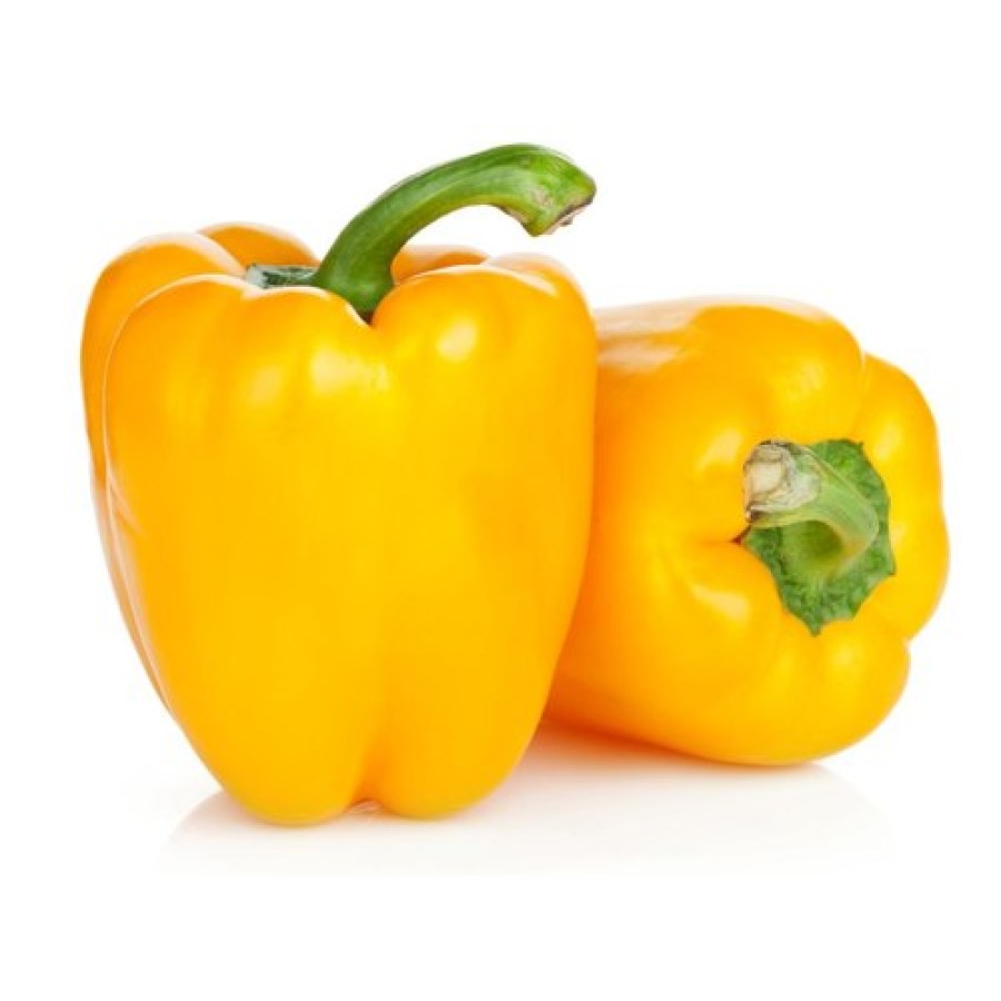 Yellow Bell Pepper(पीली शिमला मिर्च)-2pc.120-150g