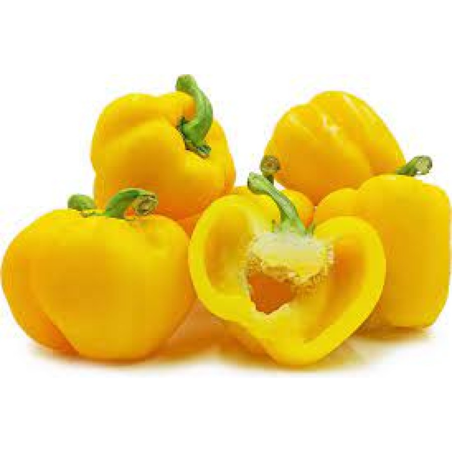 Yellow Bell Pepper(पीली शिमला मिर्च)-2pc.120-150g