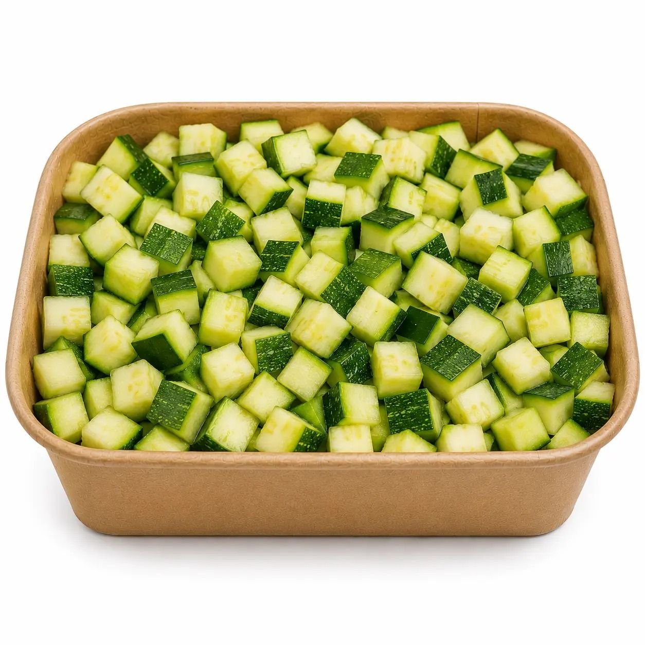 Fresh Diced Green Zucchini- 250gm – Ready to Cook