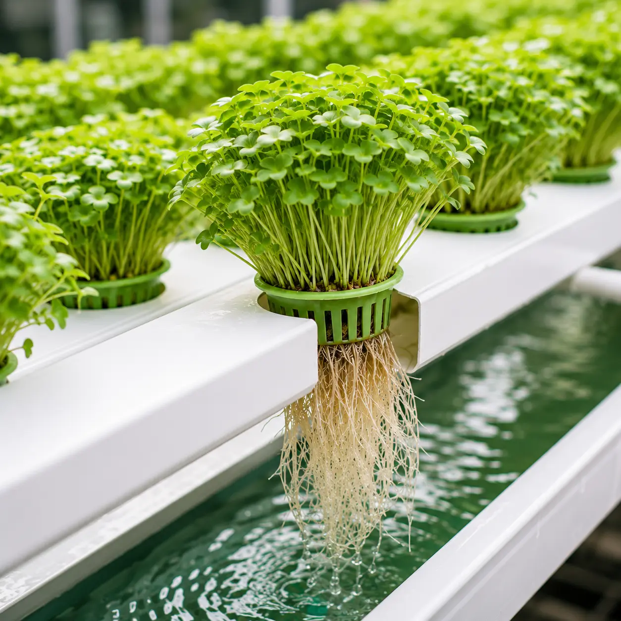 Hydroponic microgreens growing