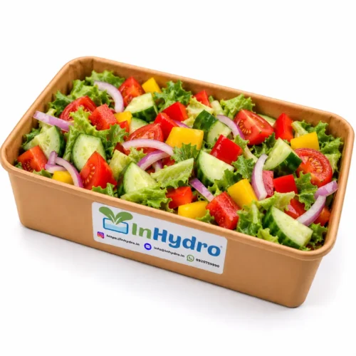 Greek Salad Kit with Fresh Chopped Vegetables in Inhydro Tray